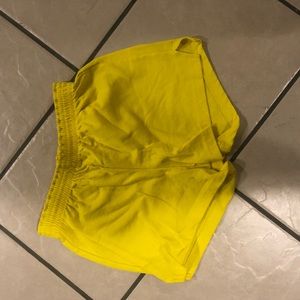 Yellow SOFFE shorts